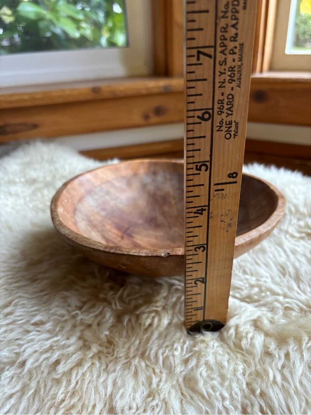 Vintage Hand Carved Wooden Bowl - Picture 7 of 7